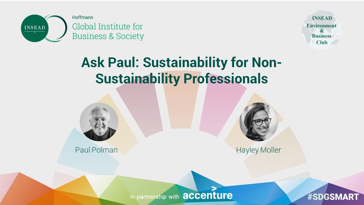 Ask Paul: Sustainability for non-sustainability professionals
