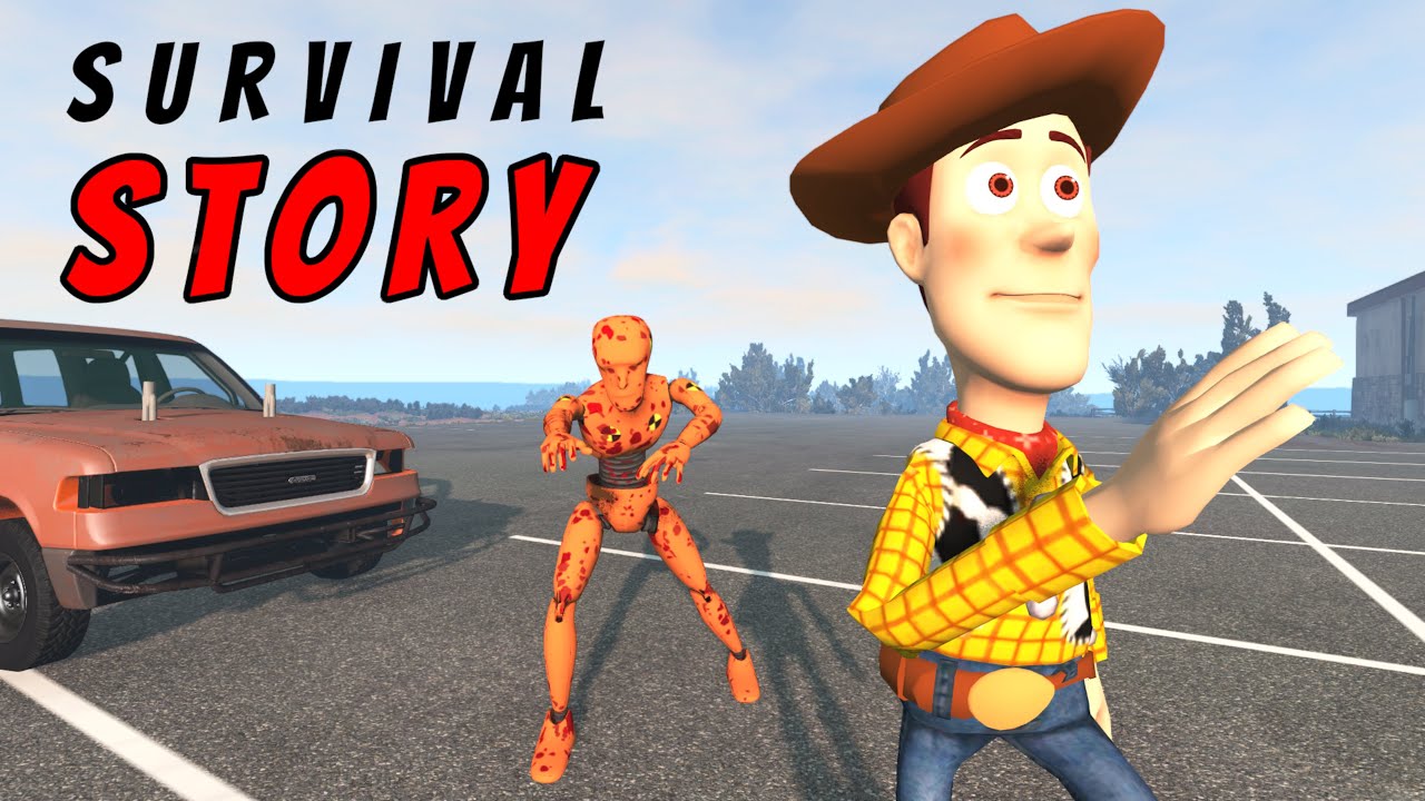 Survival Story – Crash Test Zombies – BeamNG Drive | Demolition Republic