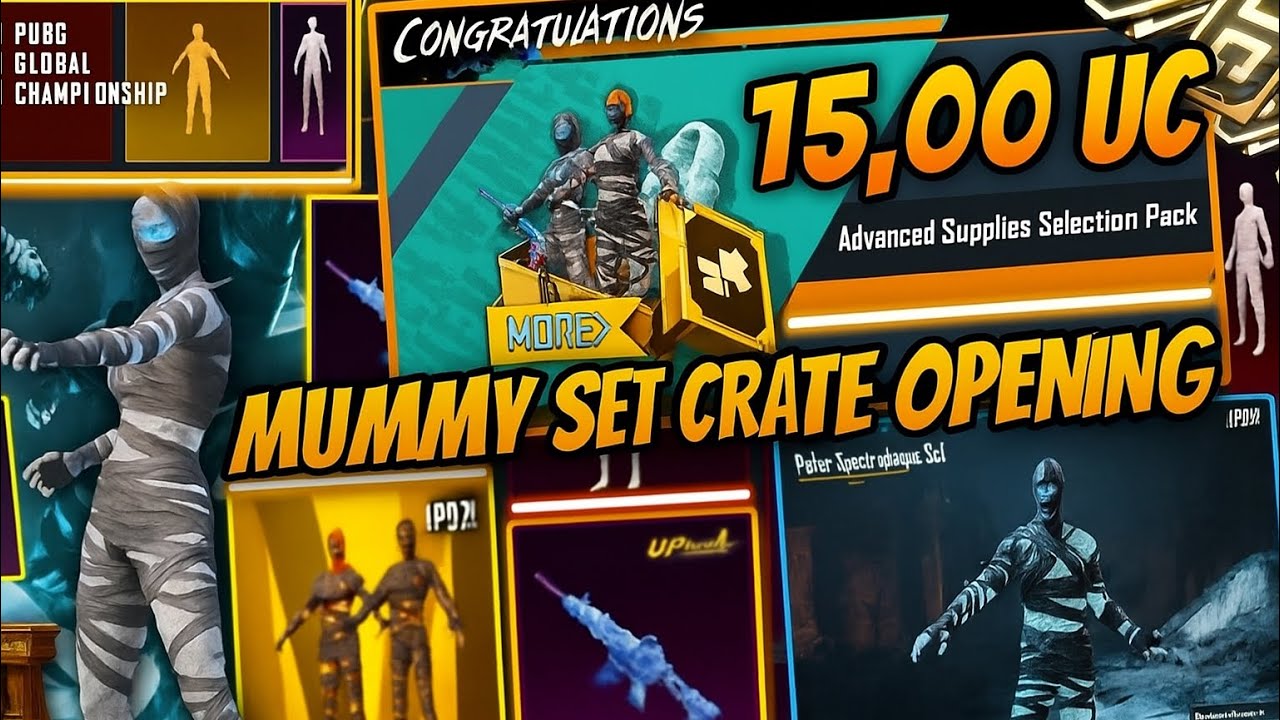 SPENDING 15,000 UC for MUMMY SUIT in PUBG MOBILE! 😱 | INSANE CRATE OPENING LUCK!