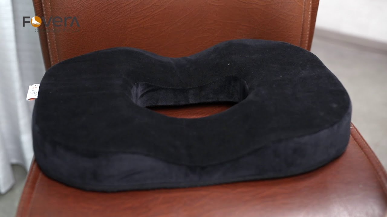 FOVERA Orthopedic Donut Seat Cushion Pillow – Pain Relief for Hemorrhoids/Piles