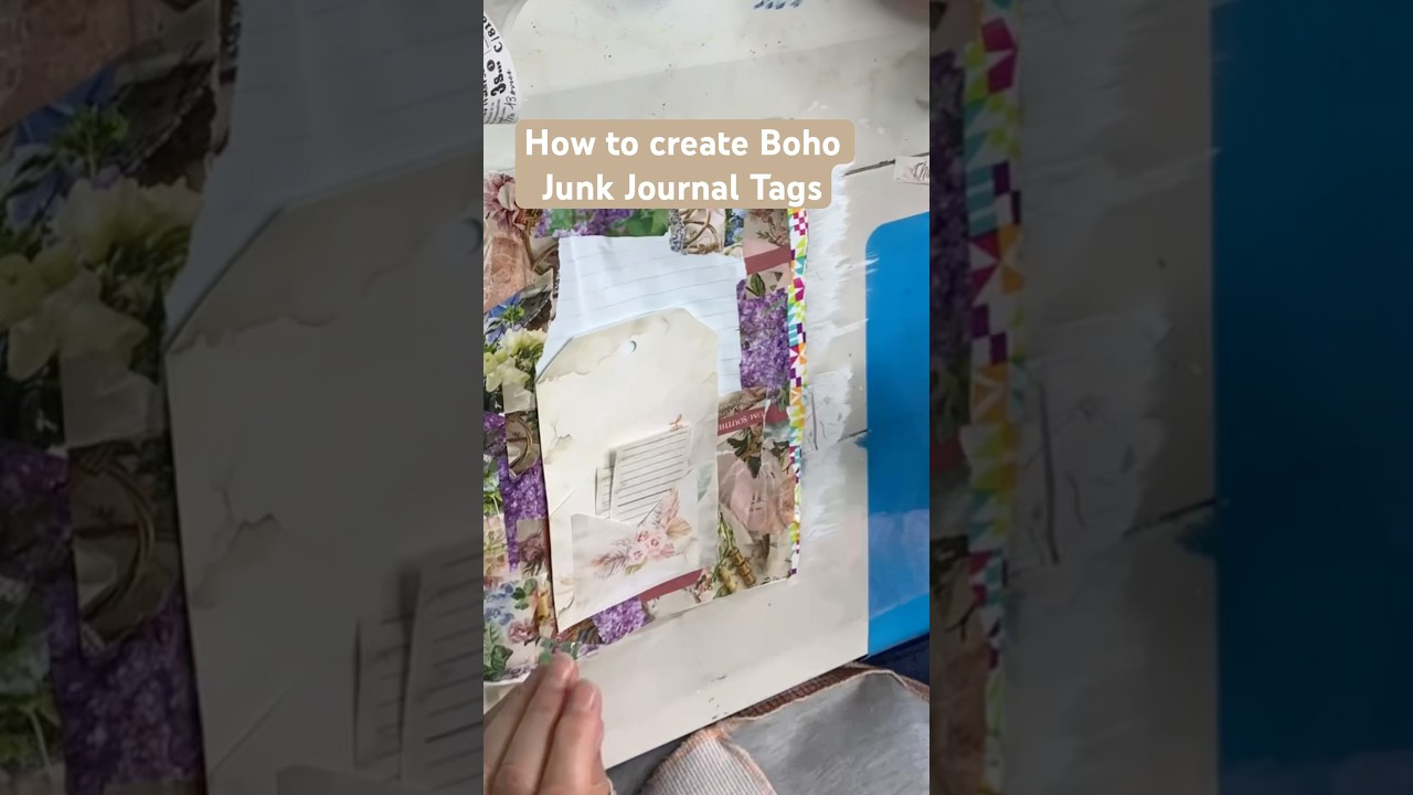 How to create boho journal tags. Freebie Friday 