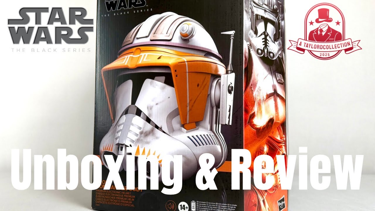 Распаковка и обзор шлема командира Коди из серии Star Wars The Black Series.