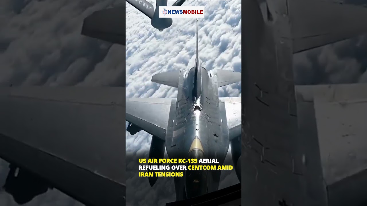 US Air Force KC-135 Aerial Refueling Over CENTCOM Amid Iran Tensions