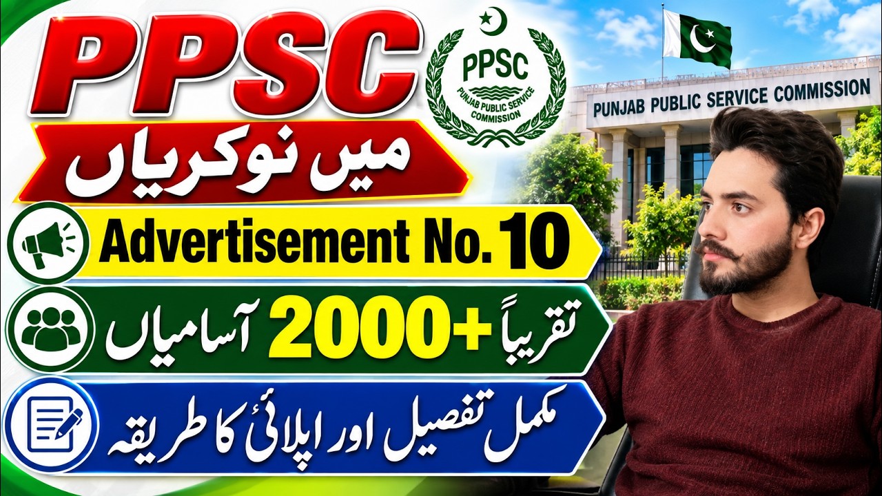 PPSC Jobs 2026 🔥 | Advertisement No. 10 | 2000+ New Vacancies | Complete Details & Apply Online