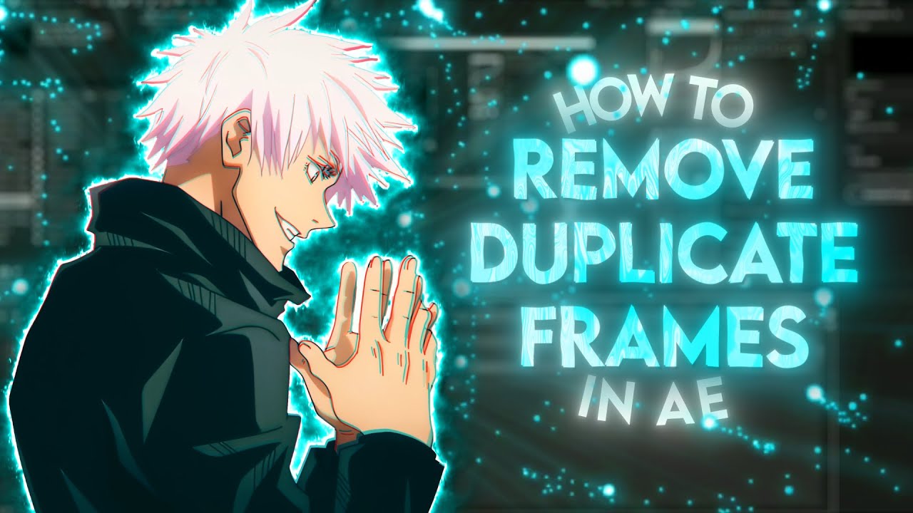 How to REMOVE DUPLICATE FRAMES in After Effects: Tutorial