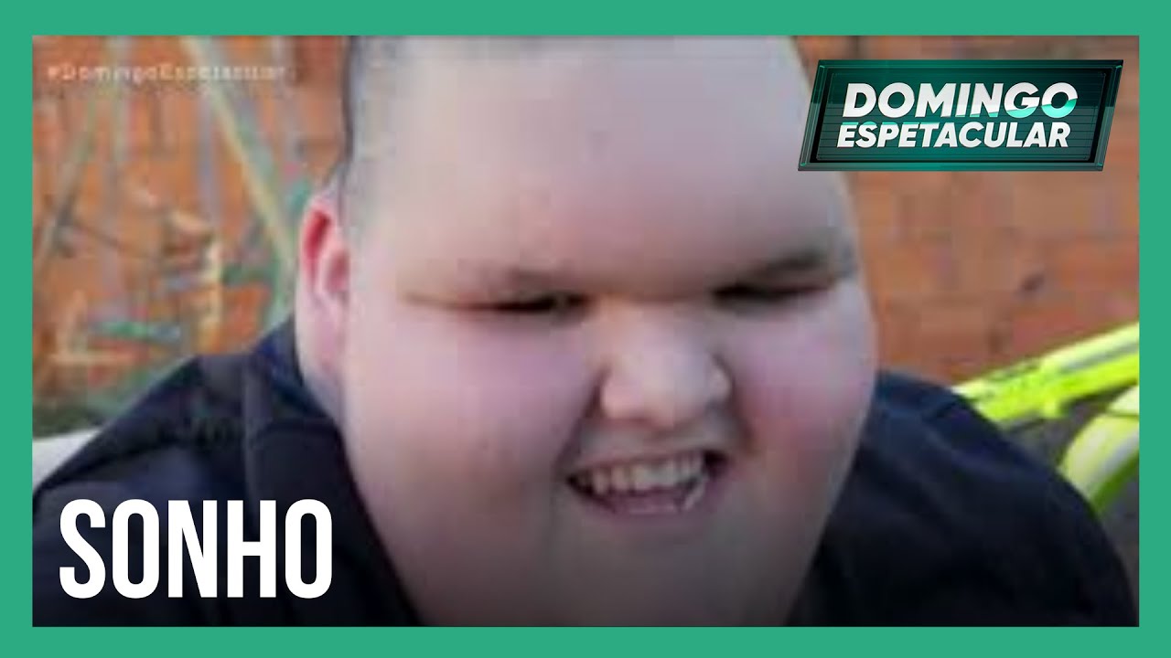 Depois de emagrecer, Matheus ganha bicicleta e realiza sonho