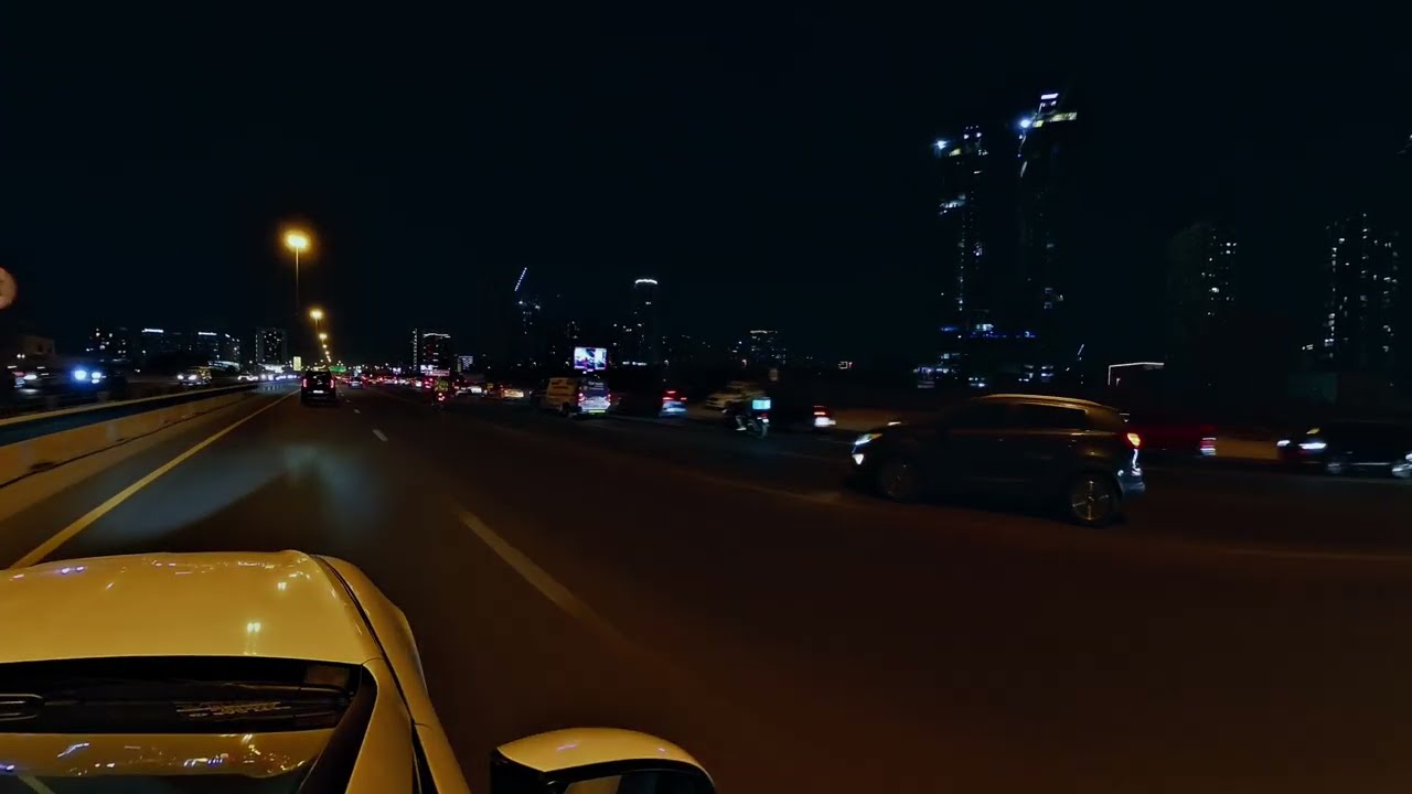 Dubai ASMR Night Drive – JVC to Sports City | Silent City Route 4K