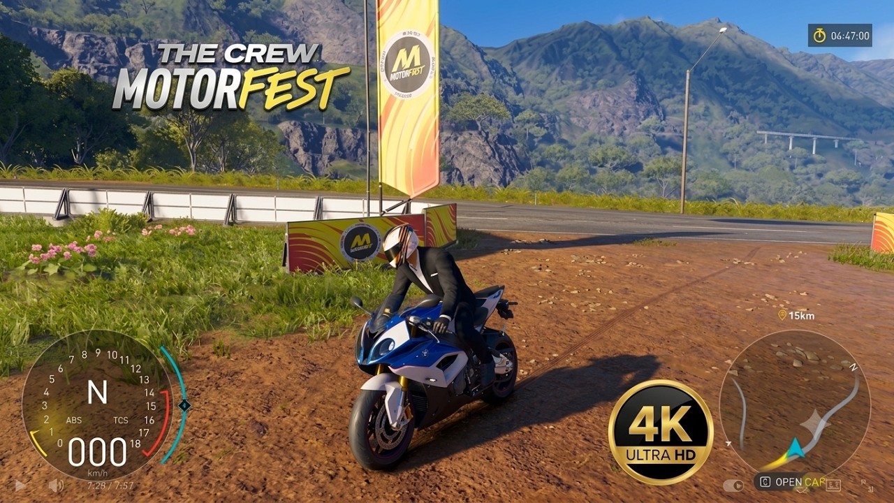 BMW S1000 RR RIDING #thecrewmotorfest #bmws1000rr