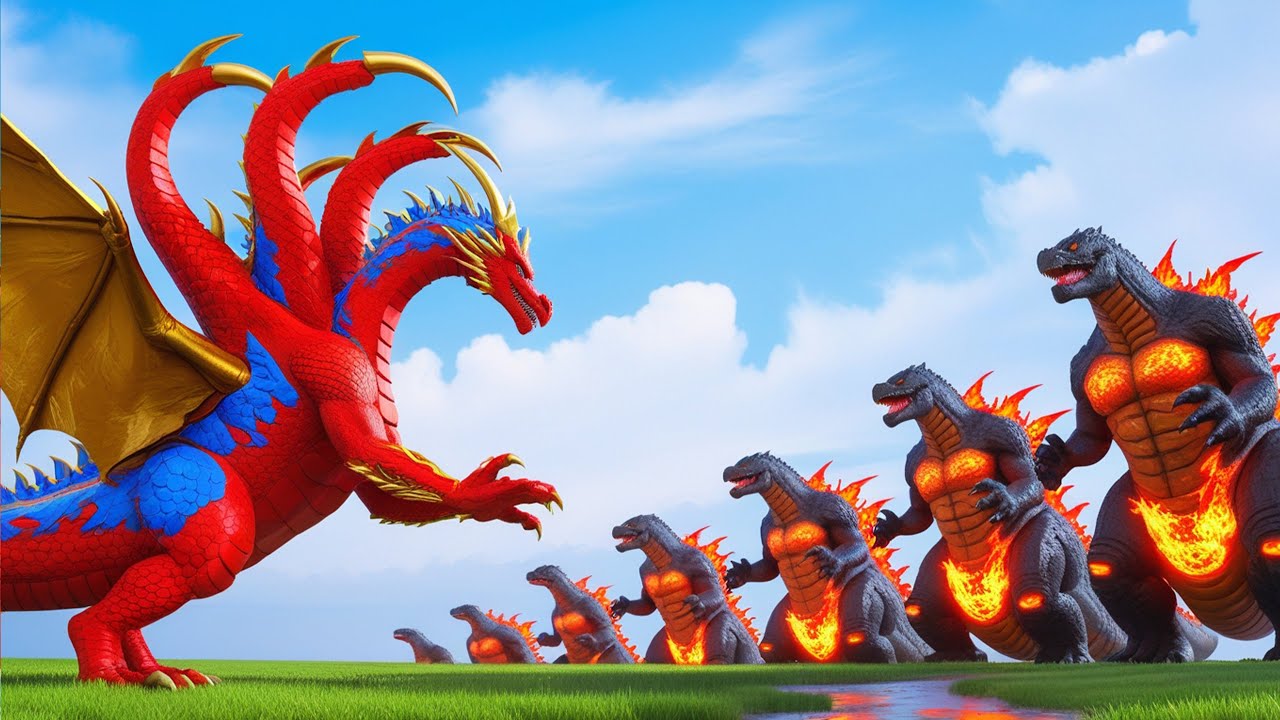 Dinosaurs T-Rex vs Megalodon Shark, Indominus Rex Fighting in Jurassic World Evolution