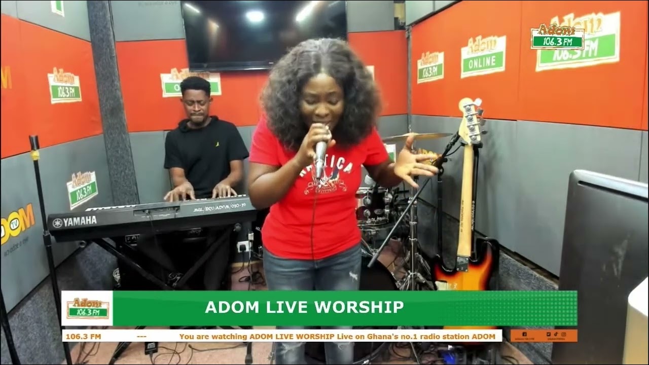 Inspirational Gifty on Adom Live worship with Kwamena Idan on Adom fm. Pt1