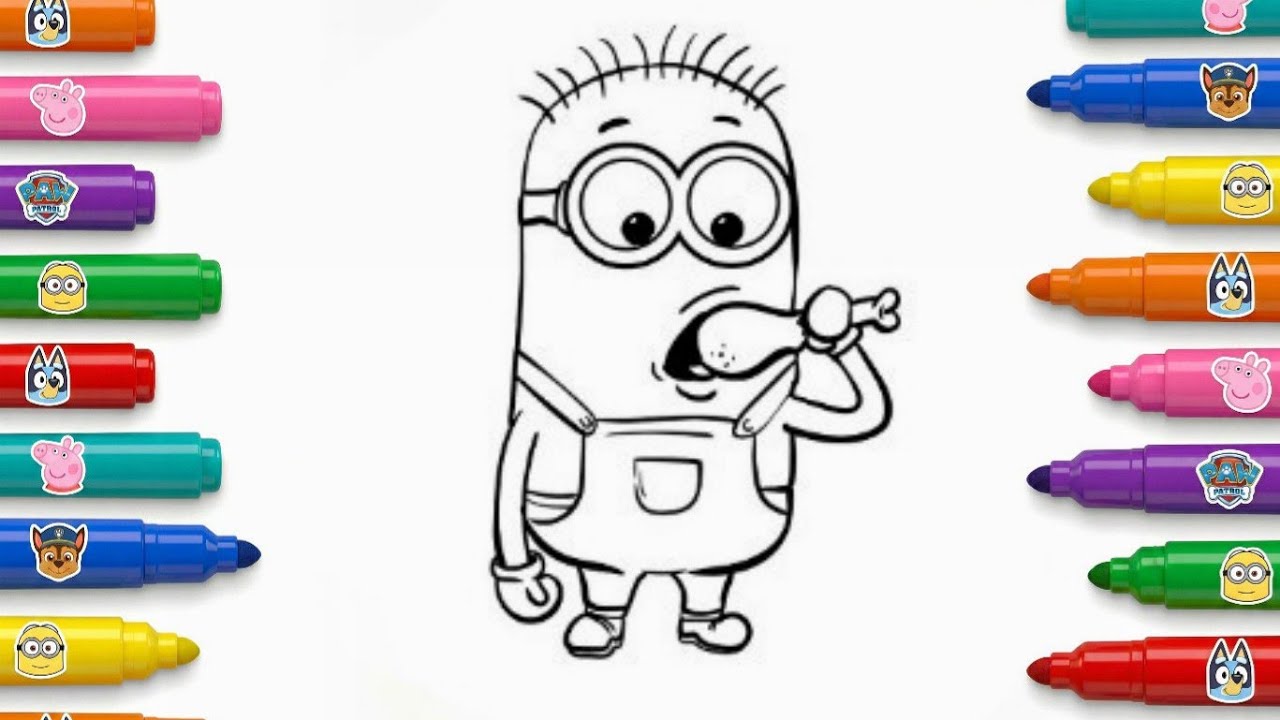 Step by Step Minions Drawing | Drawing for Kids