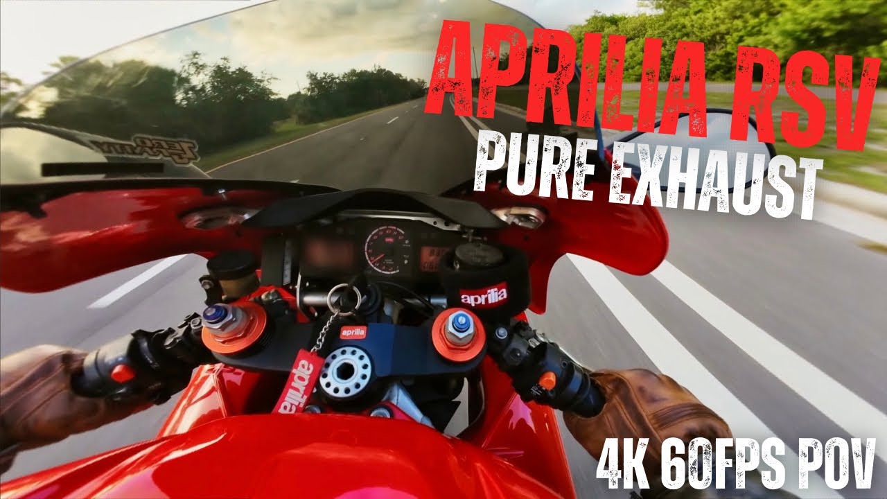 Aprilia RSV 1000 | Pure Sound & 4K 60FPS POV #1000cc #djiaction4 #aprilia #sportbike