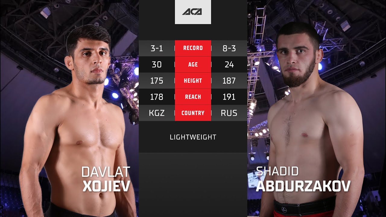 Давлат Хожиев vs. Шадид Абдурзаков | Davlat Khojiev vs. Shadid Abdurzakov | ACA YE 38