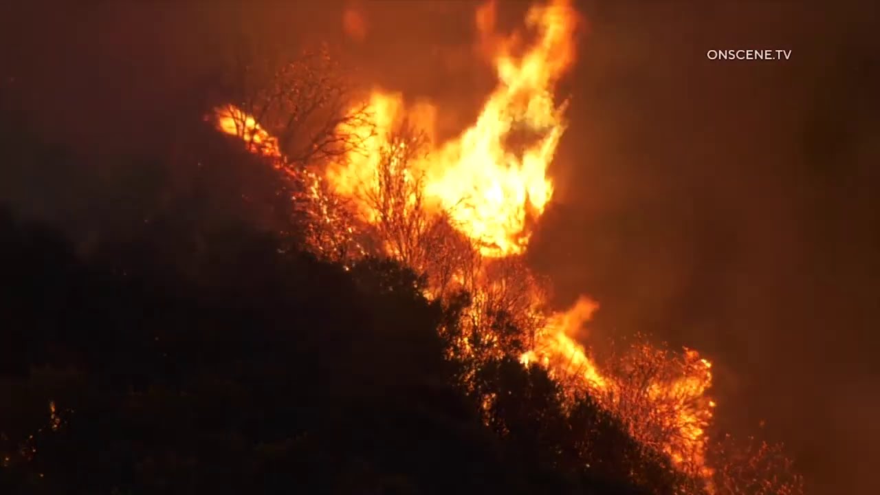 El Dorado Fire Rages On Into Night 5 Near Forest Falls
