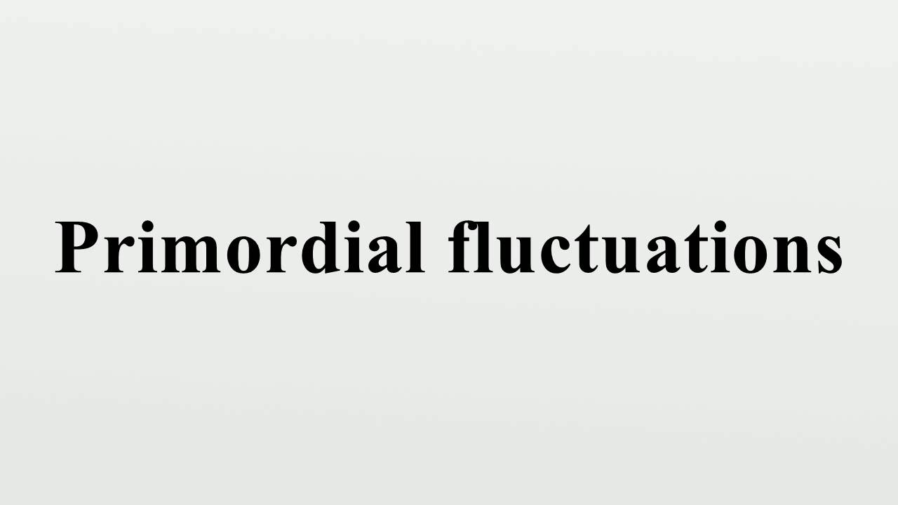 Primordial fluctuations