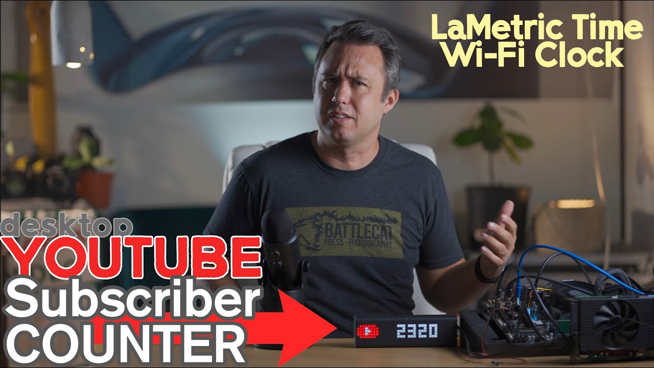YouTube Live Subscriber Counter Clock - LaMetric Time Wifi