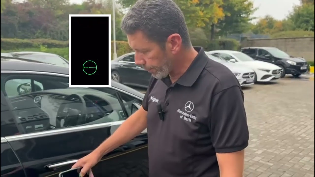 Mercedes-Benz EQE remote parking assist