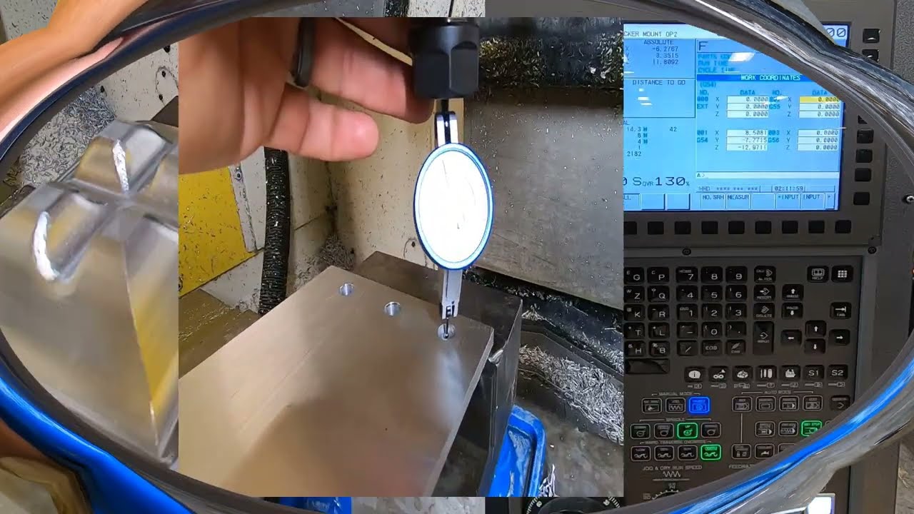 CNC Fanuc RoboDrill Student Part Project #5 Operation 2 Setup Video