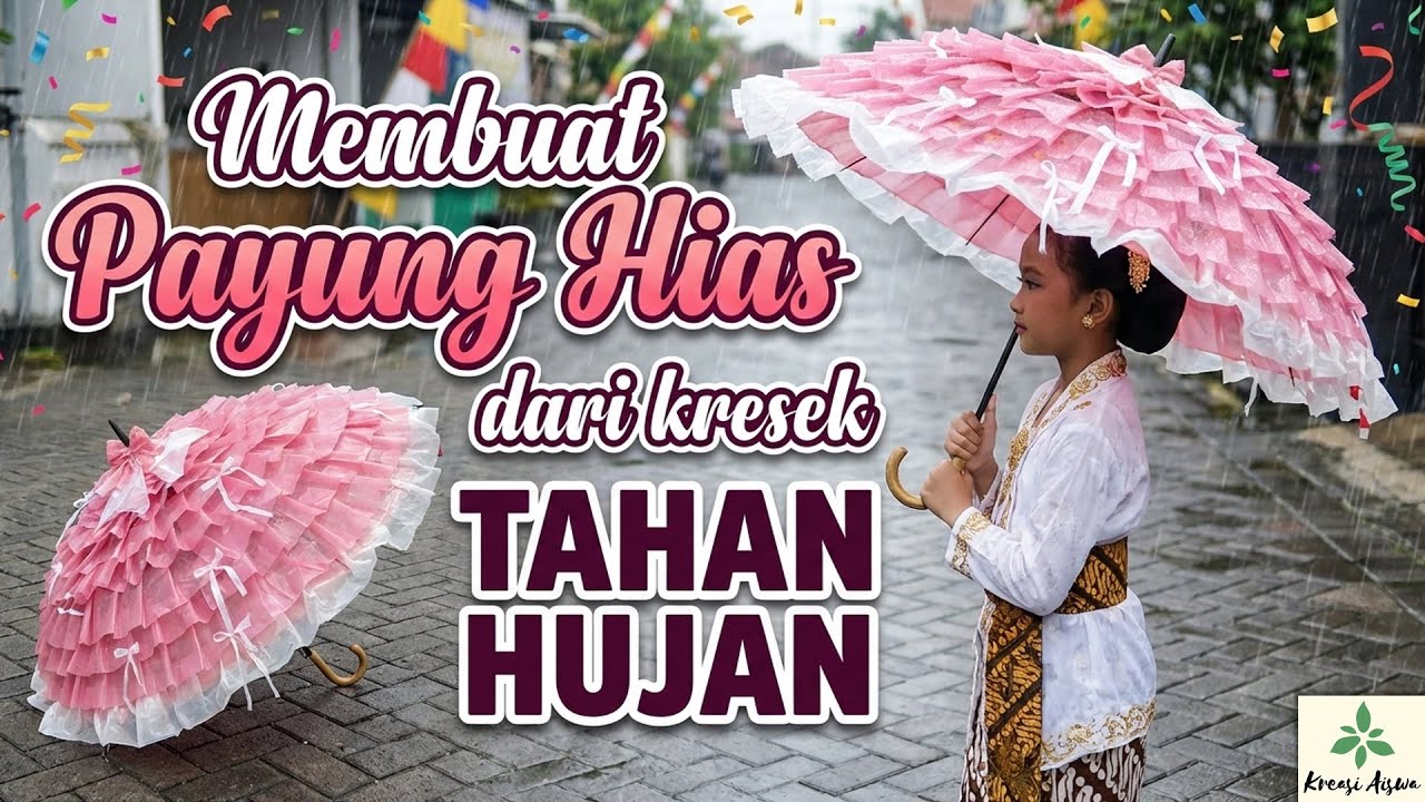 Cuma Modal Kresek! Cara Bikin Payung Hias Karnaval Mewah & Tahan Hujan