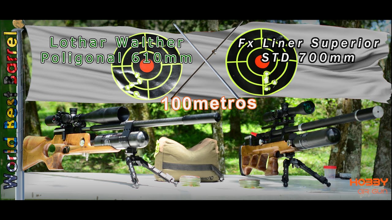 Lothar Walther X Liner Superior Standard | Agrupamento à 100m -  Incrível Duelo de gigantes.