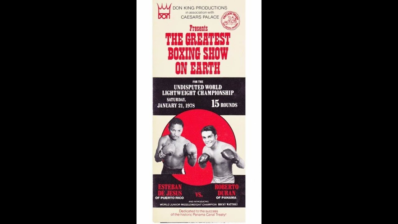 Roberto Duran vs Esteban De Jesus 2 - Condensed Version