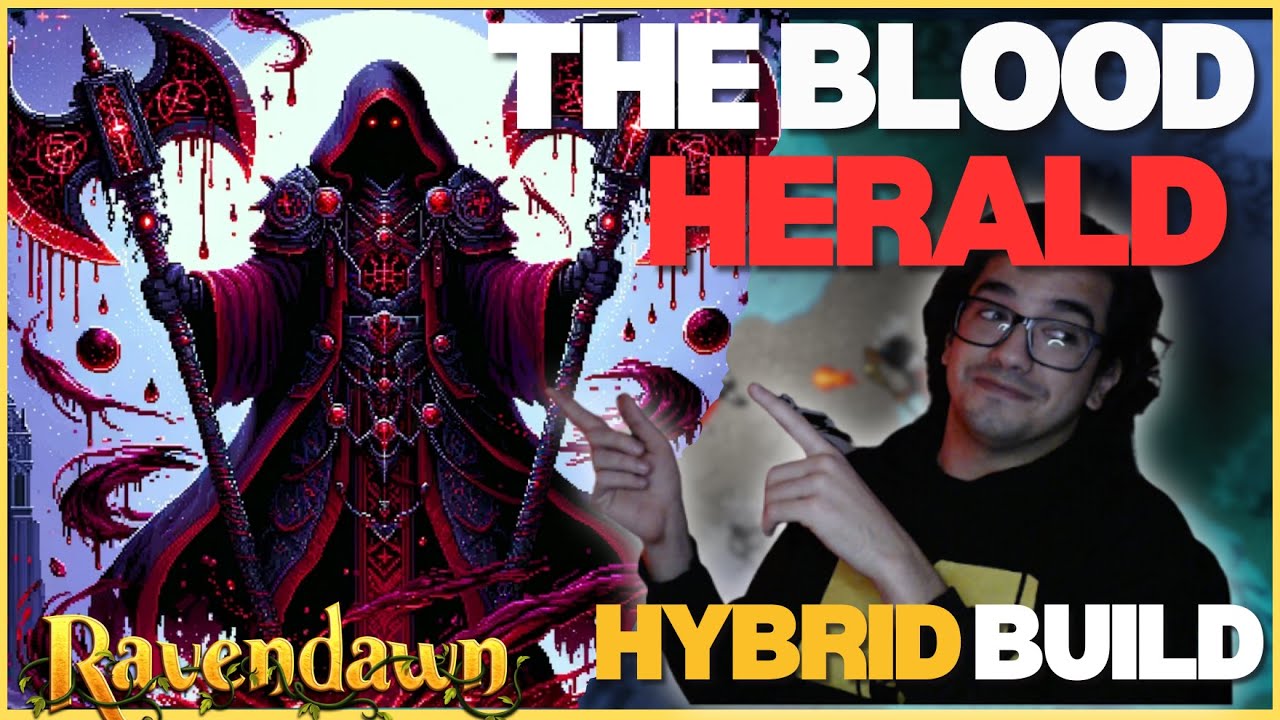 Ravendawn The Blood Herald HYBRID build |  Mid game | PVE/PVP OP Hybrid build