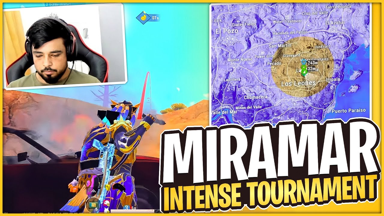 INTENSE TOURNAMENT FIGHT IN MIRAMAR - PUBG MOBILE - FM RADIO YT