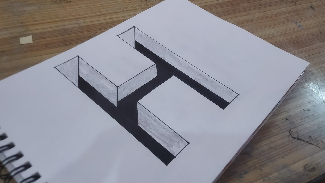  Easy and unique 3d illusion drawing. 3D drawing. 😊