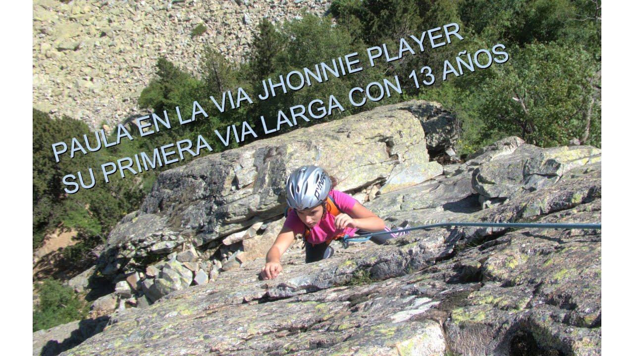 Via Jhonnie Player con 13 años- Torre de Marfil, Pirineos, Escalada en Roca