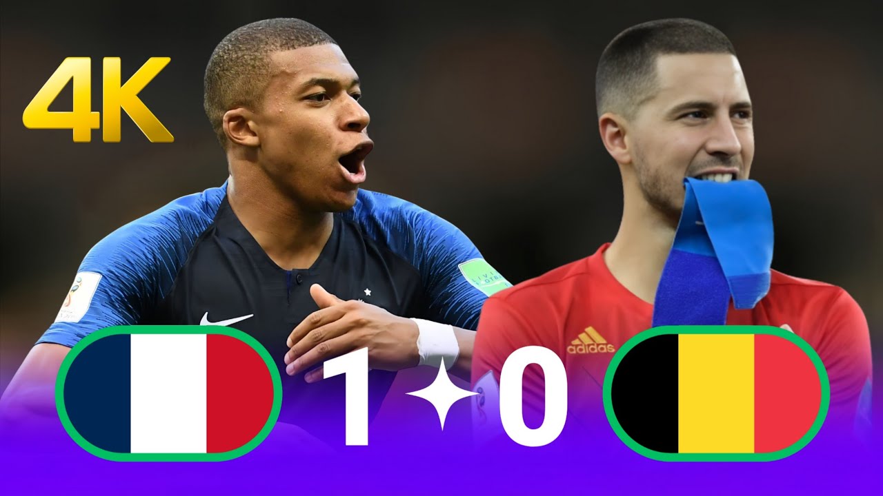 فرنسا 🇫🇷 بلجيكا 🇧🇪 نصف نهائي كأس العالم 2018 مباراة مجنونة 🤯 وجنون عصام الشوالي 4k