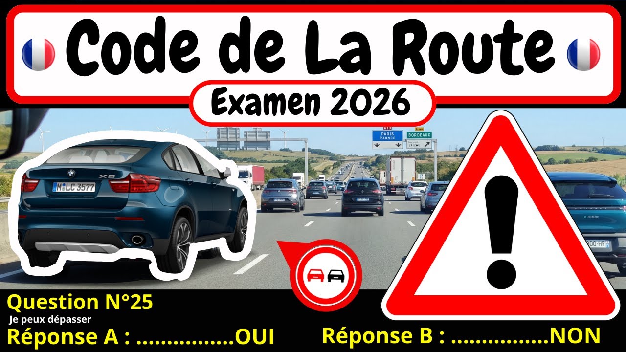 ✅ TEST GRATUIT DU CODE DE LA ROUTE 2026 🚗 #176
