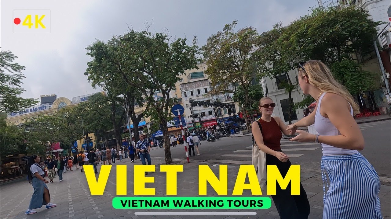 🇻🇳 Vietnam Travel [4K] | Hoan Kiem Lake and Old Quarter Walking Tour | Vietnam Walking Tours