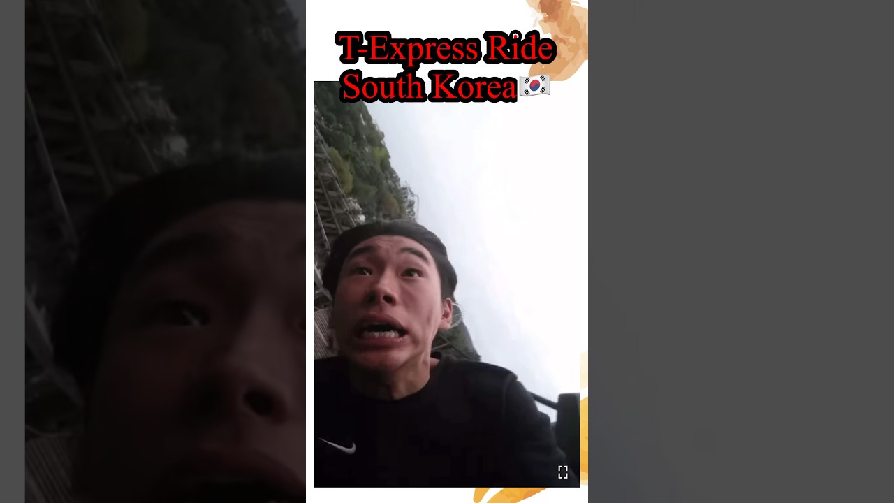 T-Express Ride South Korea🇰🇷 #everland #themepark  #youtubeshorts