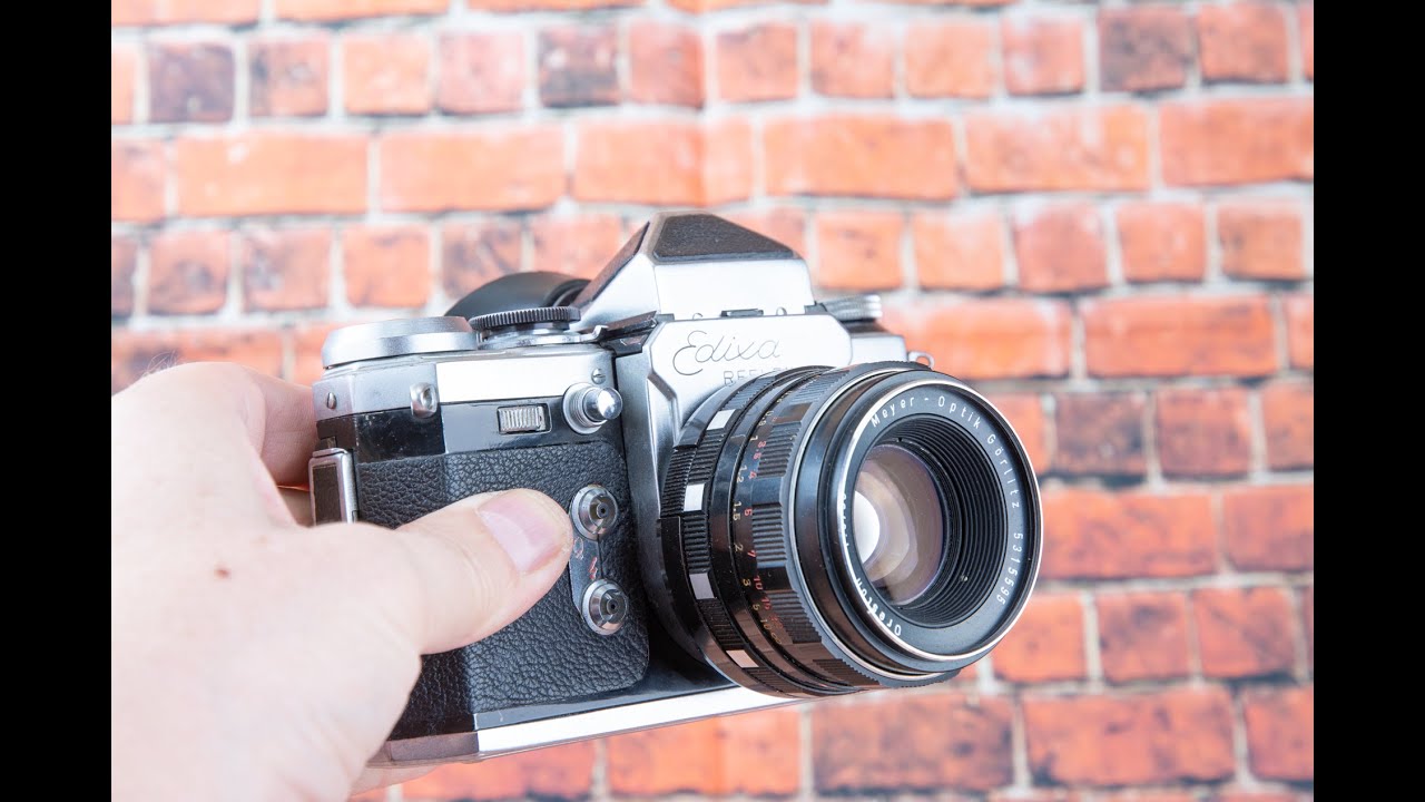 Wirgin Edixa-mat Reflex mod. B-a camera Meyer=Optik 50MM F/1.8 Lens.