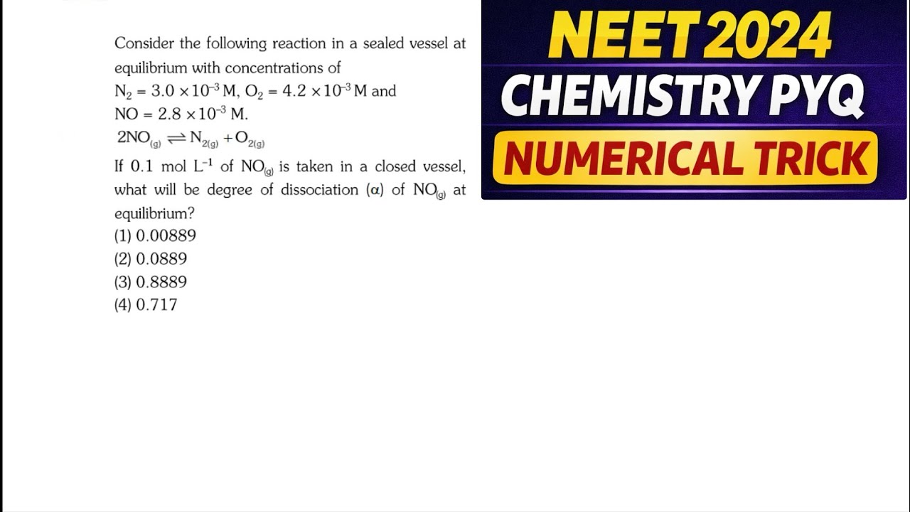 NEET 2024 Chemistry PYQ – How to Think in Exam