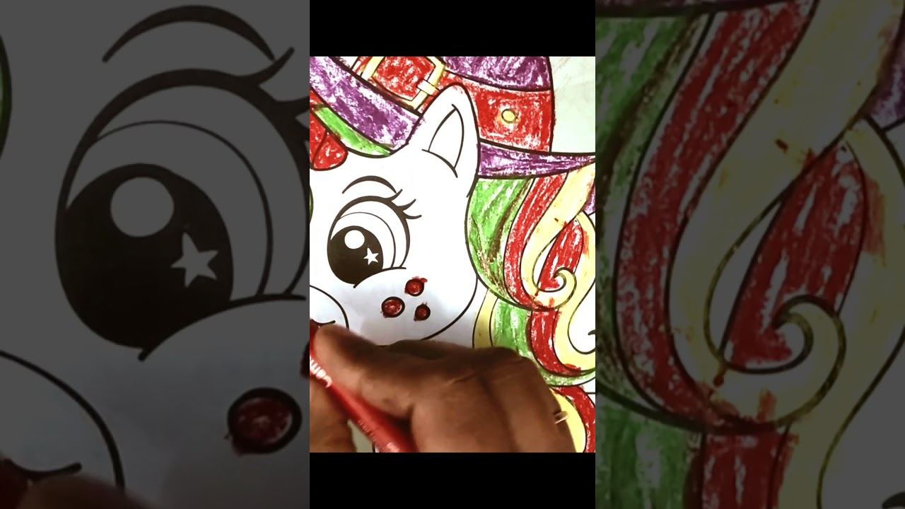 How to draw unicorn| how to draw unicorn and  colour| drawing for kids