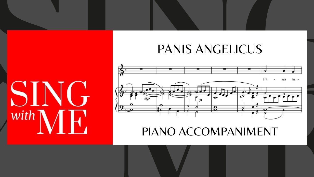 Panis Angelicus - Accompaniment - F major - Low voices - Frank