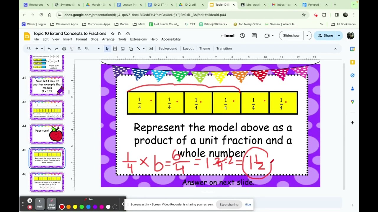 Multiplying Fractions 10-2