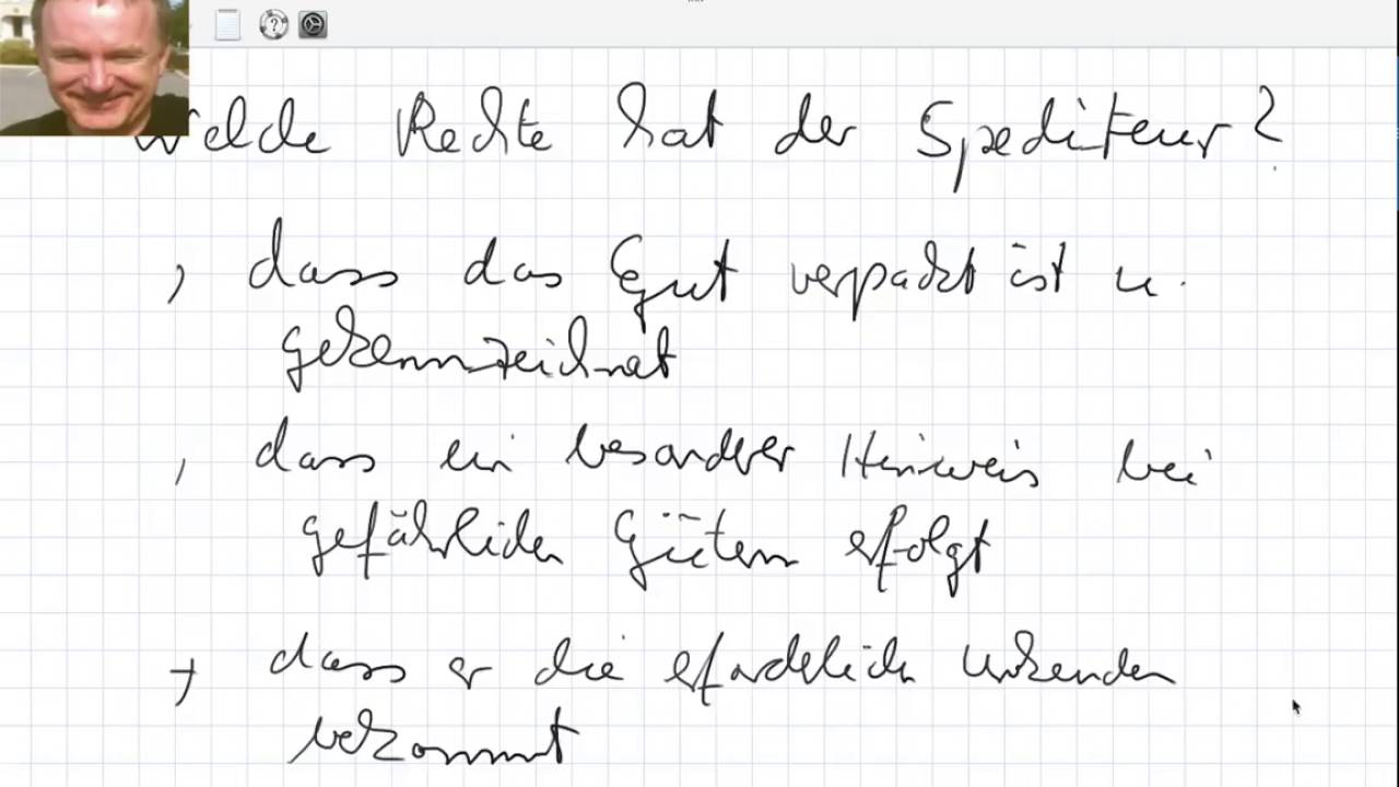 Welche Rechte hat der Spediteur?