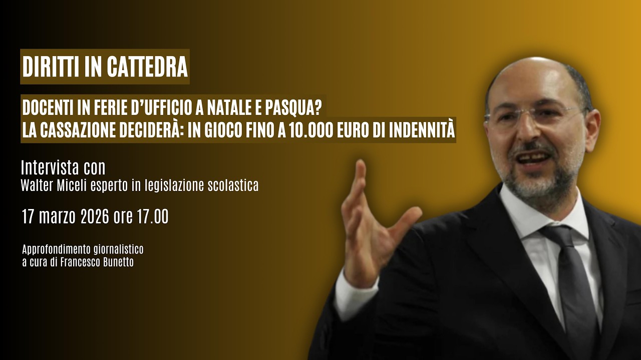Docenti in ferie a Natale e Pasqua? Decide la Cassazione: in gioco fino a 10.000 euro