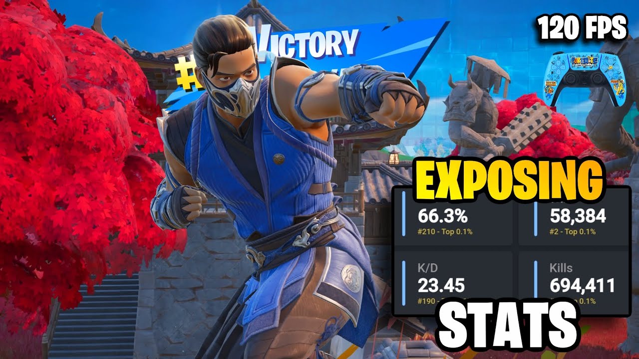 Exposing Players Stats With Sub-Zero Skin (Fortnite Chapter 6 Season 2 - PS5 120 FPS)