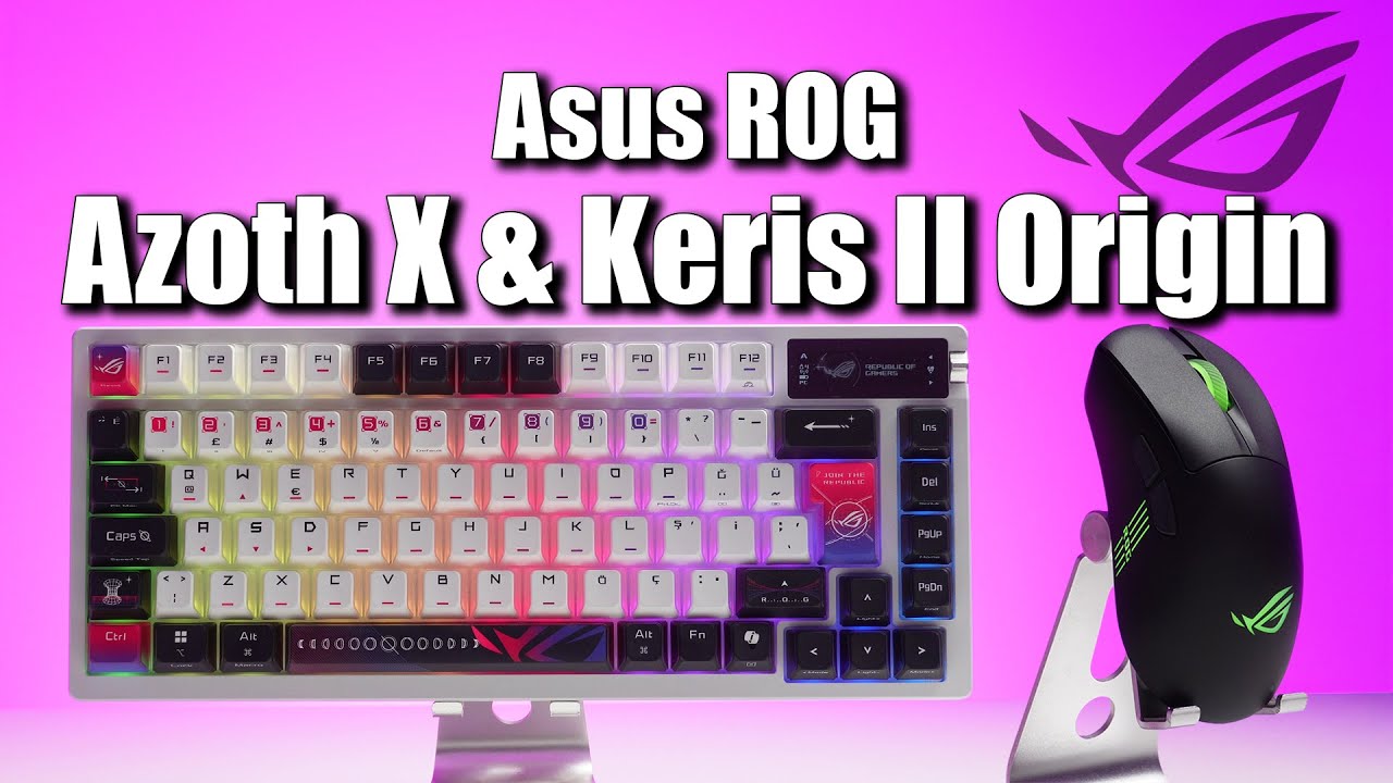 Asus ROG Azoth X Klavye ve ROG Keris II Origin Fare İnceleme - Güçlü bir ikili!