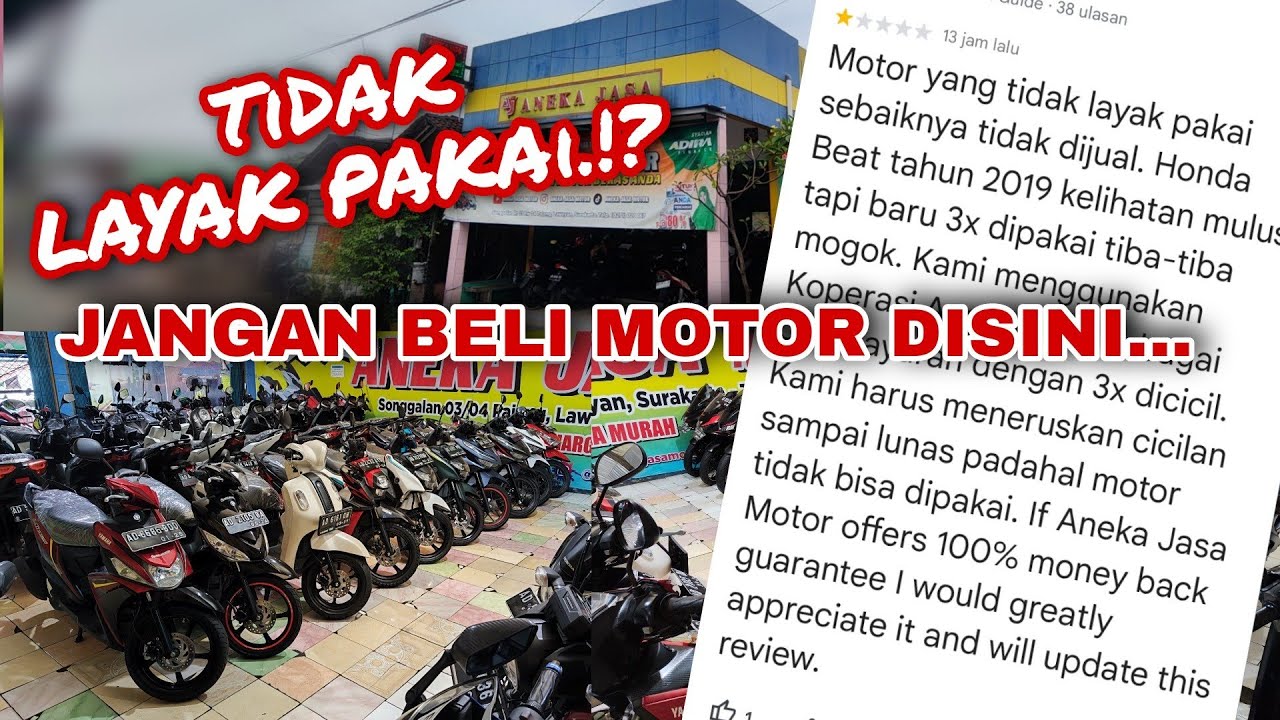jangan beli motor disini!? ANEKA JASA MOTOR - referensi harga motor bekas
