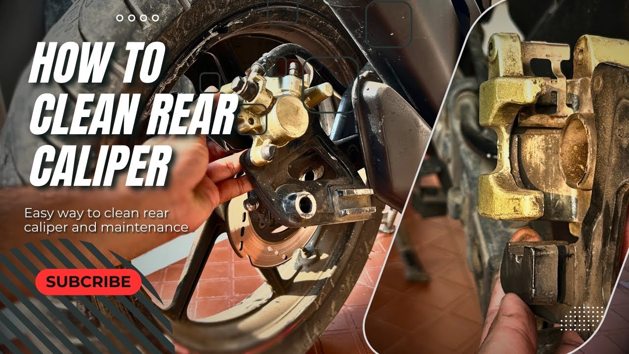 How to clean rear caliper motorcycle #motorcycle #maintenance #caliper #brakeservice