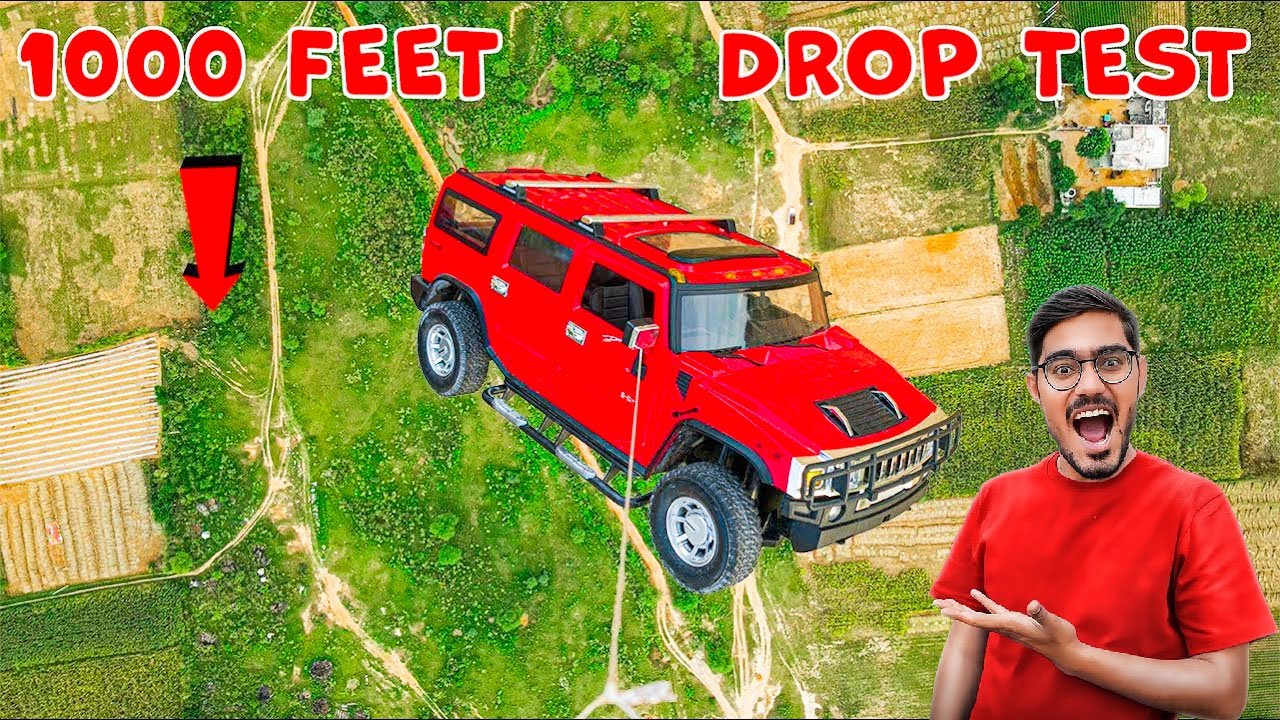 Dropping Our Car From 1000 Feet   क्या होगा गाडी का हाल Will It Survive