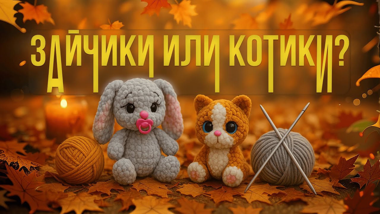 ЗАЙЧИКИ ИЛИ КОТИКИ — ЧТО ЛУЧШЕ ВЯЗАТЬ ОСЕНЬЮ? | RU.Ками Анастасия