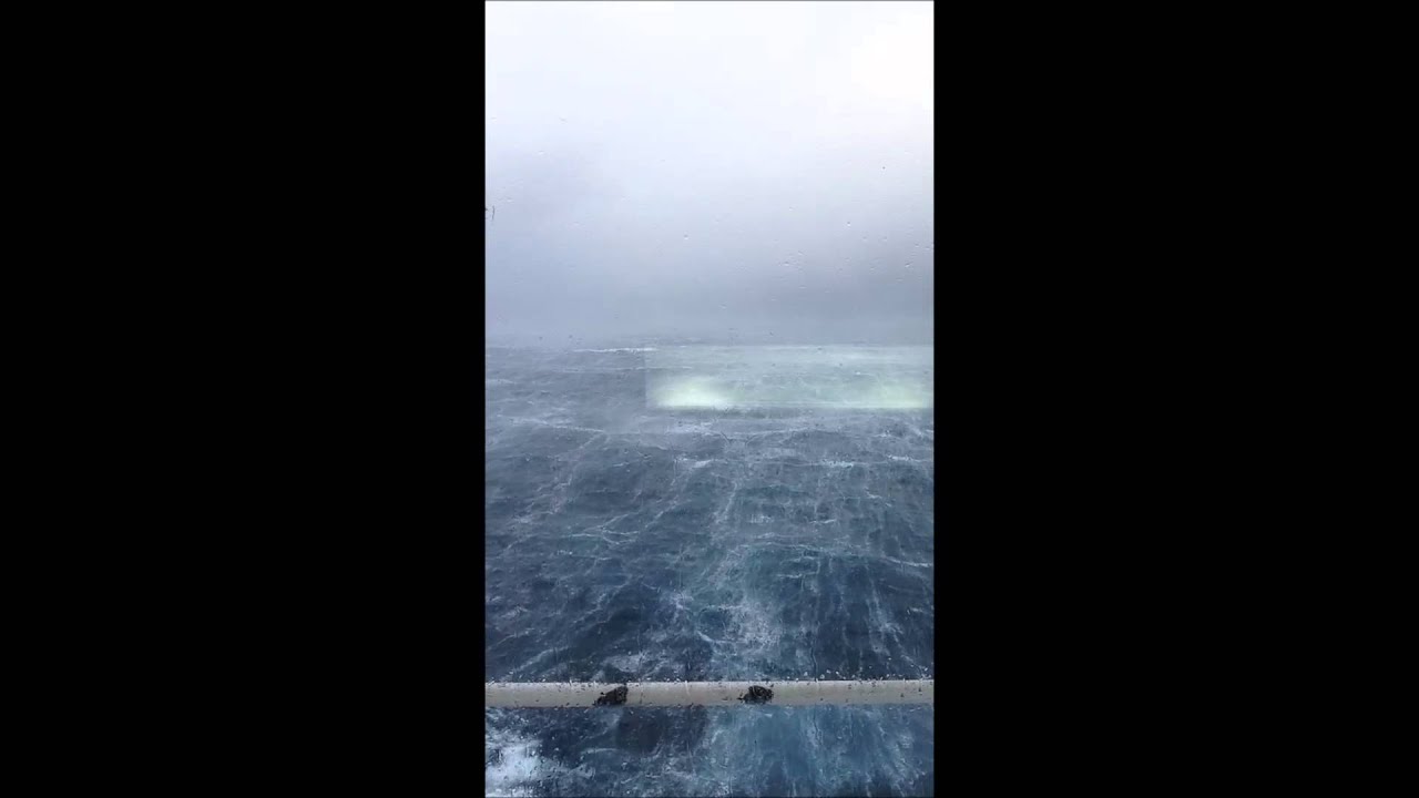 Hurricane passing FPSO Alvheim 10 january 2015