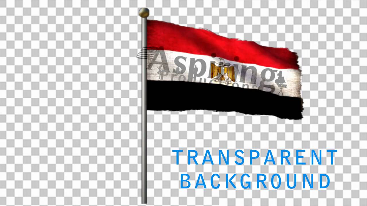 PRE-KEYED 3D ANIMATED EGYPT FLAG HD ULTRA REALISTIC !!!