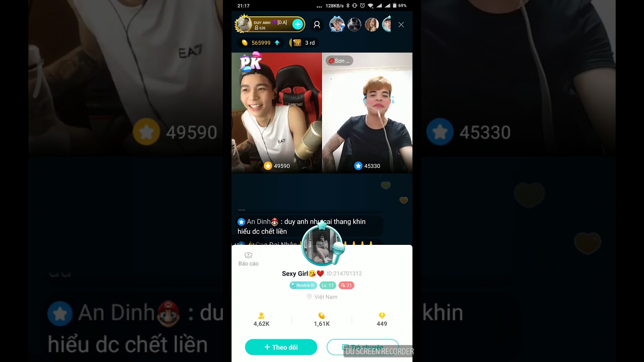 Sơn soi bị h&agrave;nh tr&ecirc;n bigo