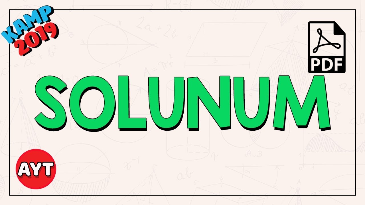 Solunum | AYT Biyoloji